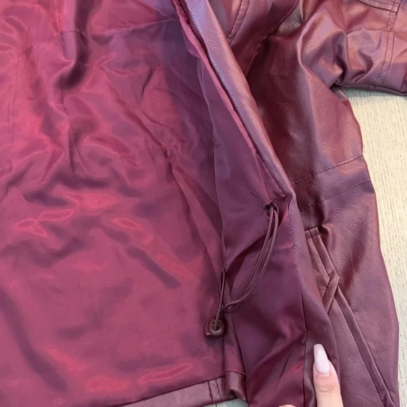 Red Leather Jacket - Picture 3 of 5